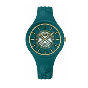 Versace Versus Diamond 39mm Green Case Watch